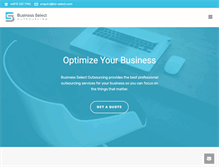 Tablet Screenshot of biz-select.com